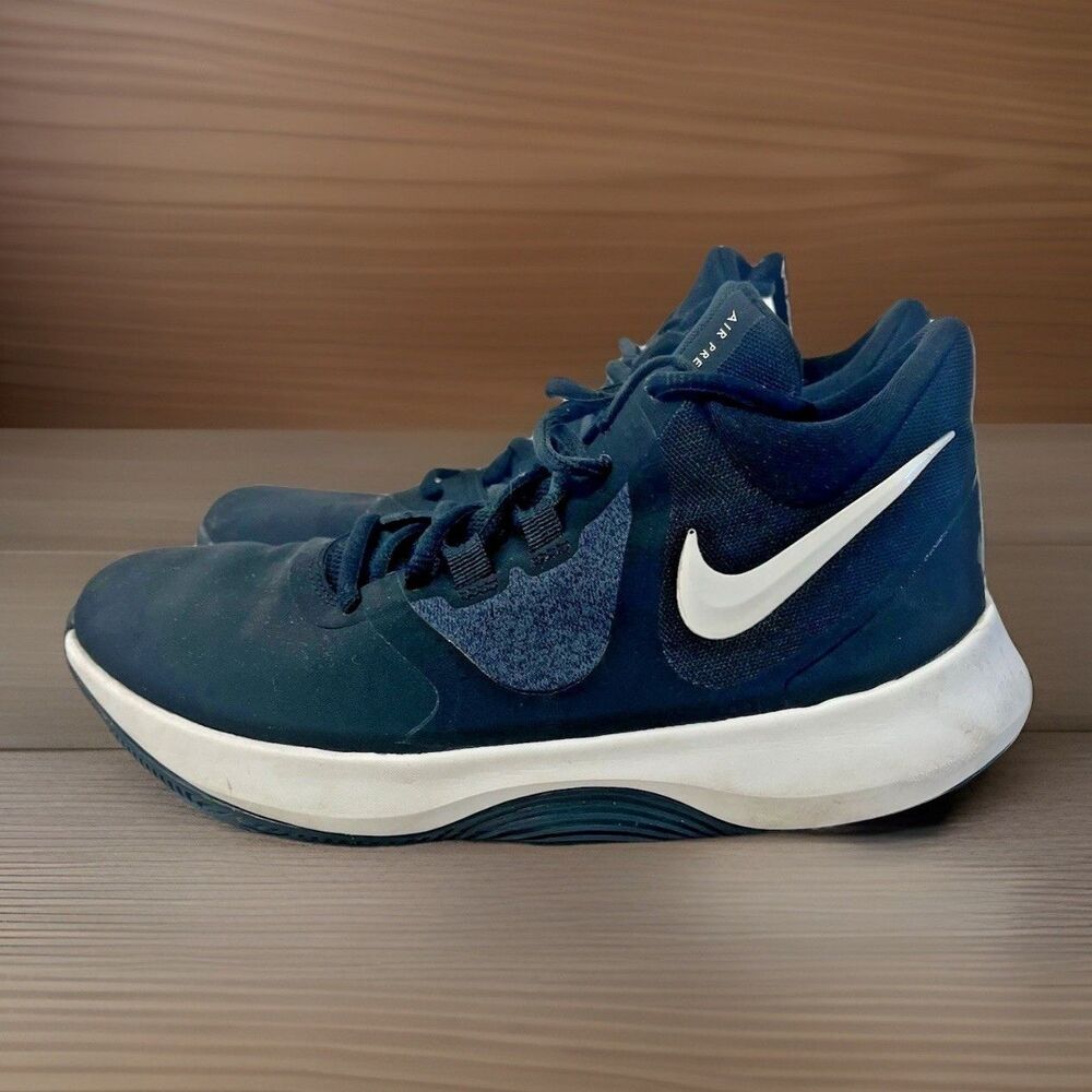 Nike Air Precision 2 Basketball Sneakers Women's Size 7 Youth 5.5Y Black White